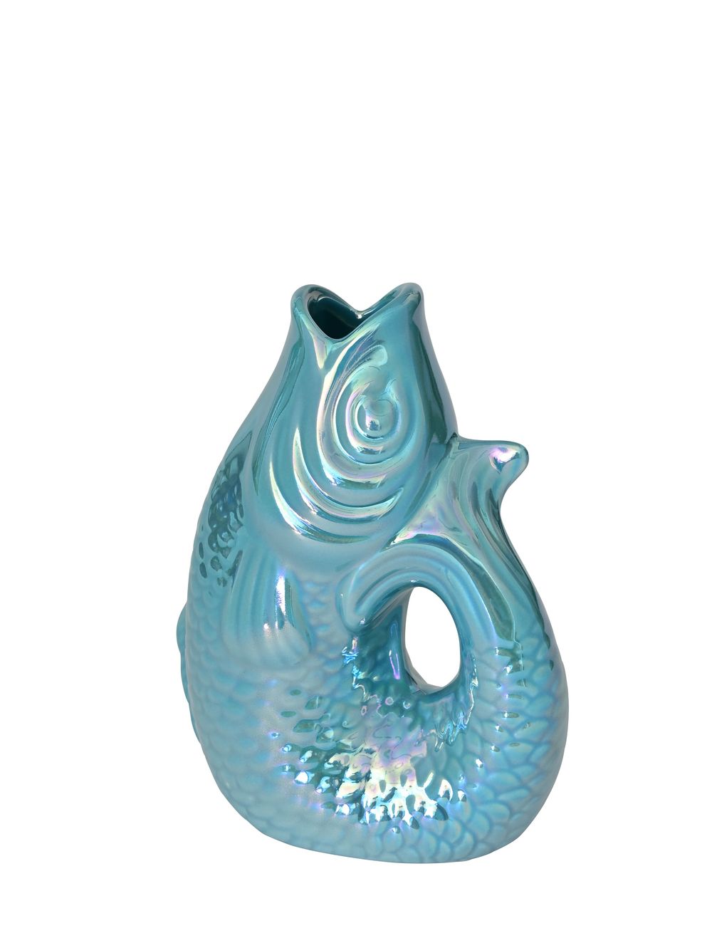 fischfigur, vase, glasvase, handwerkskunst, meerjungfrau motif