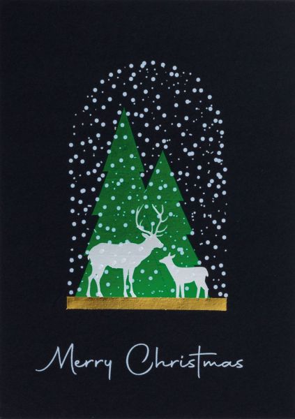 Cloche Karte "Merry Christmas"