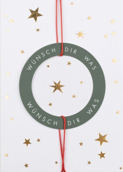 Wunschkranzkarte "Wünsch dir was"