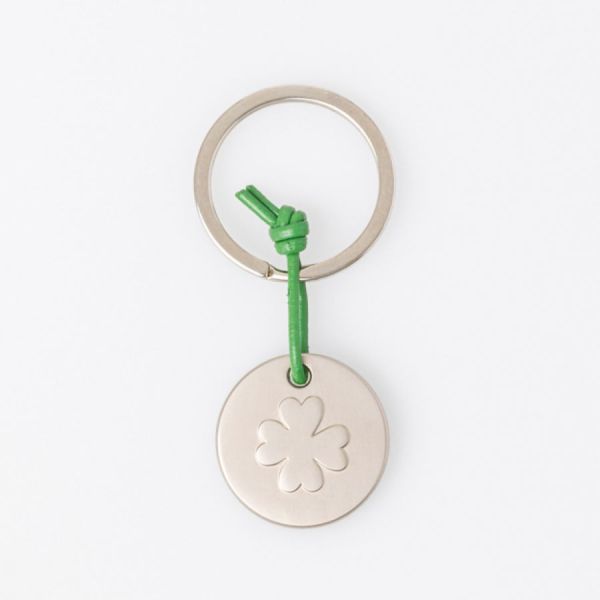 Schlüsselanhänger "Schlüssel zum Glück Kleeblatt"