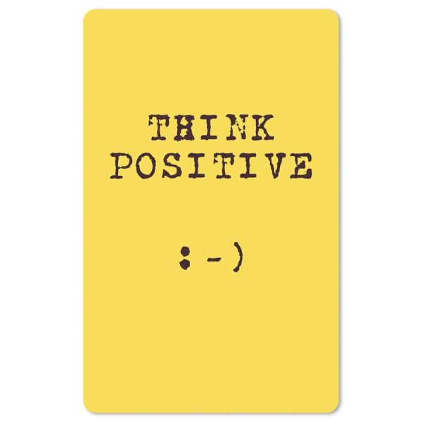 Lunacard Postkarte "think positive"