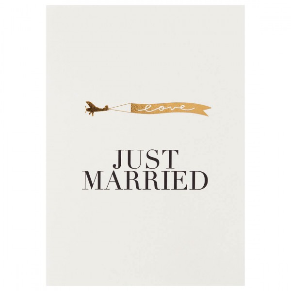 Kleiner Gruß Karte "Just Married"