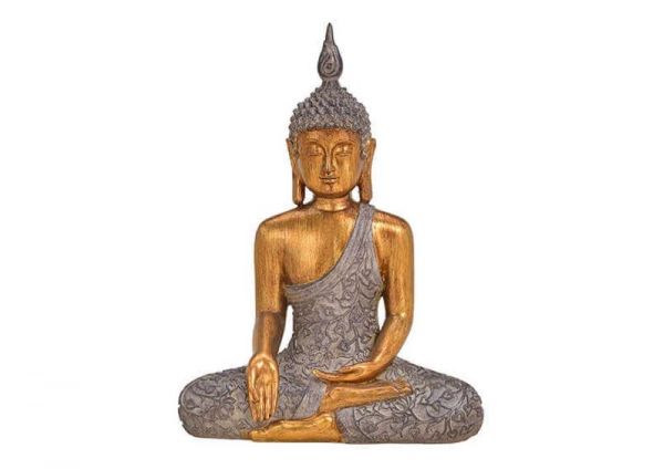 Buddha braun/gold - mittel