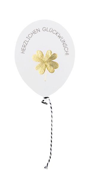 Wunschballon Karte "Herzlichen Glückwunsch"