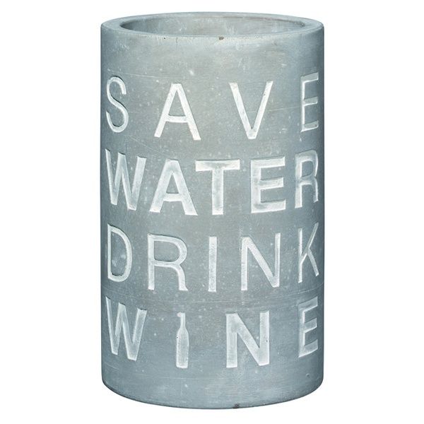 Vino Beton Weinkühler "Save water drink wine"