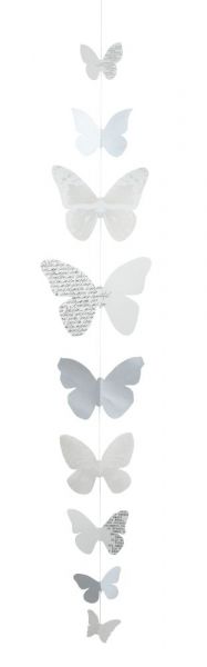 Dekokette Große Schmetterlingskette 110 cm