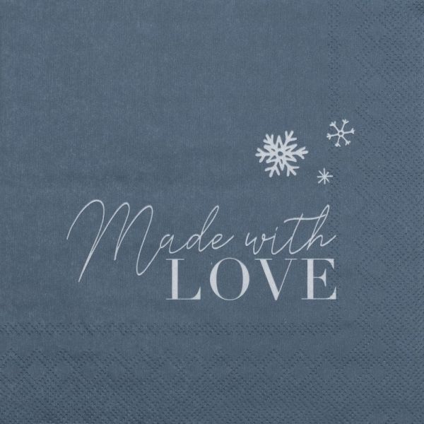 Serviette &quot;Made with love&quot;