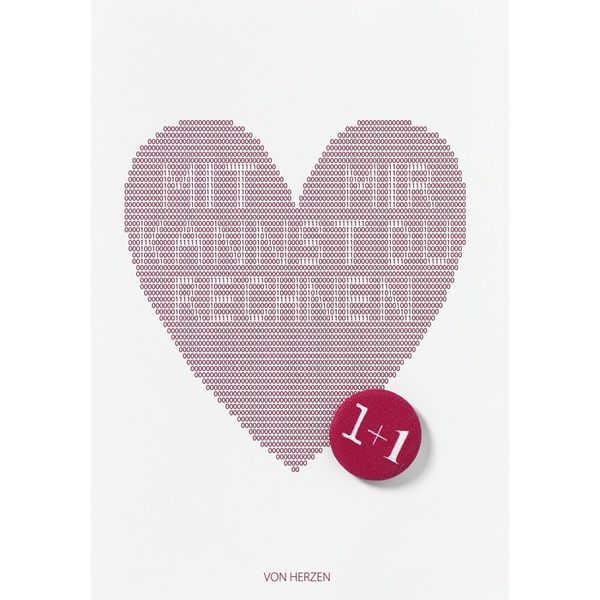 Buttonkarte "Von Herzen"