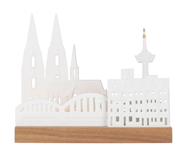 Lichtobjekt Stadtsilhouette Köln