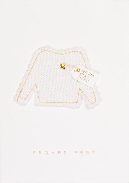 Winterkleiderkarte "Frohes Fest"