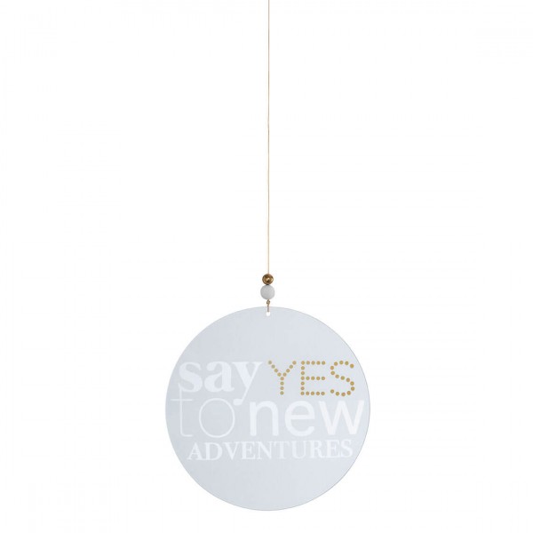 Glaspoesie "Say yes to new adventures"