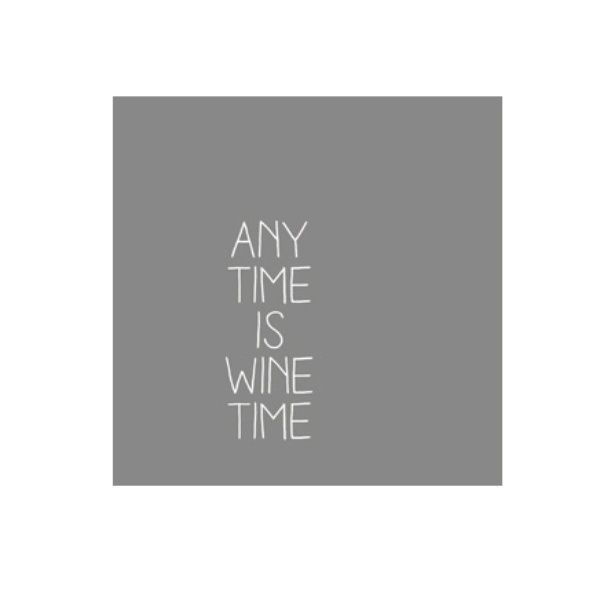 Weinserviette Any time is wine time