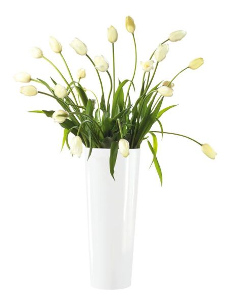 Vase, weiß mono 45 cm