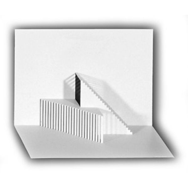 Origami-Architekturkarte TREPPE