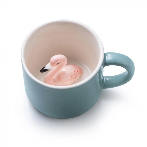 Animal Mug Freddie - Tasse mit Flamingo