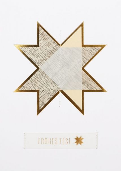Geometrie Weihnachtskarte "Frohes Fest"