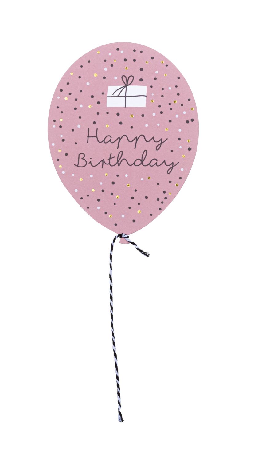 Wunschballon Karte Happy Birthday von Räder Design