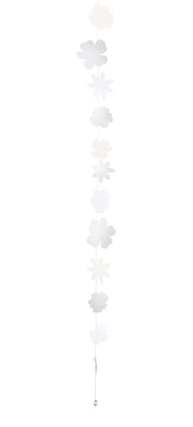 Blütenweiß Dekokette 165 cm