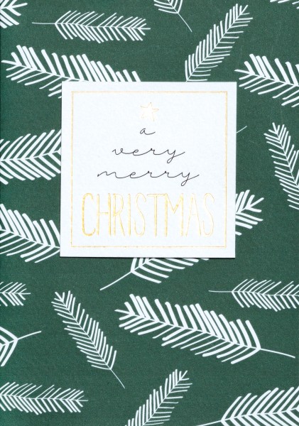 Weihnachtsgrußkarte "A Merry Christmas"