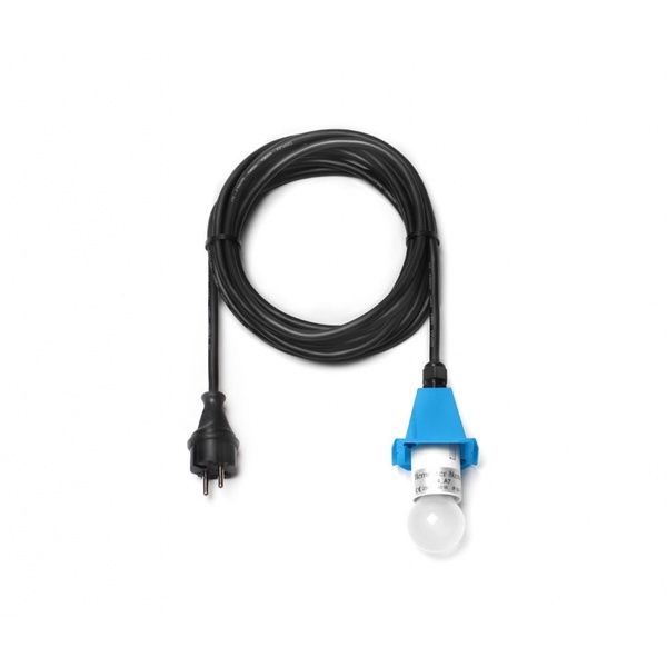 Kabel für Außenbereich & Abdeckplatte Blau, 5 m