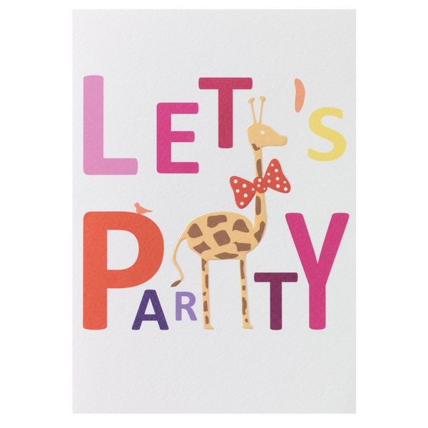 Kinderkarte "Let`s Party"