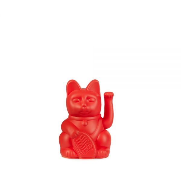 Mini Winkekatze "Lucky Cat Dark Red"