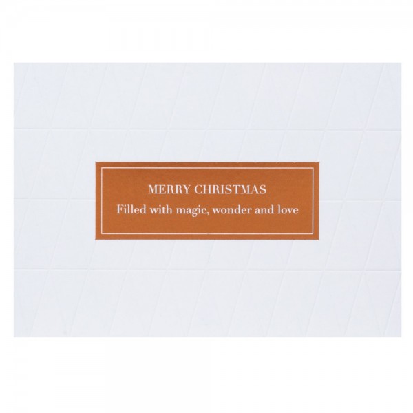 Weiße Weihnacht Postkarte "Merry christmas"