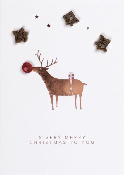 Weihnachts Quillingkarte "A very merry Christmas to you"