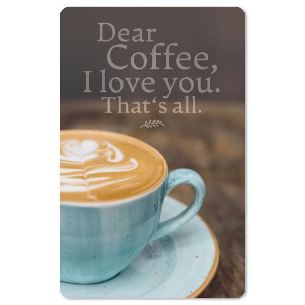 Lunacard Postkarte "Dear coffee"