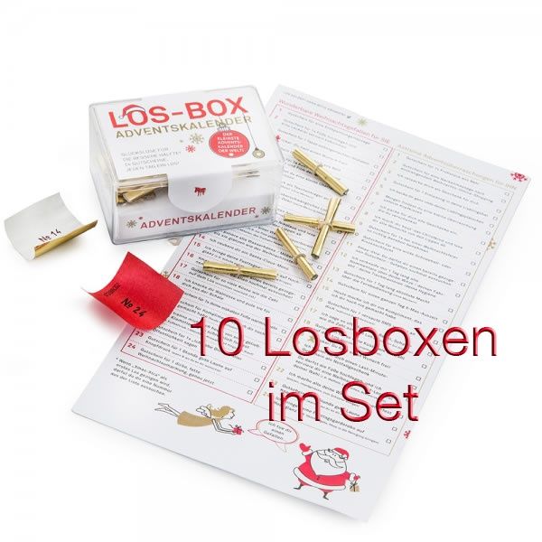 Los-Box "Adventskalender" 10er Set
