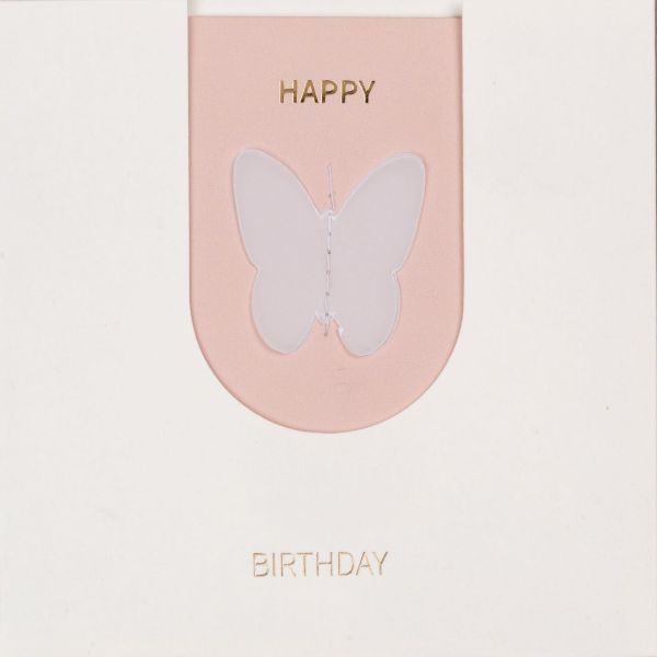 Transparentmotivkarte "Happy Birthday"