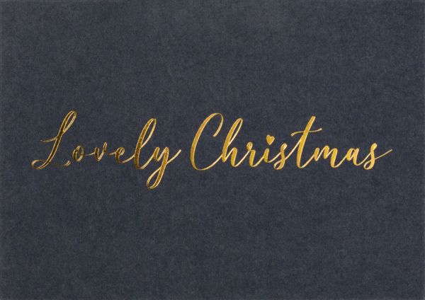 Weihnachtswunschkarte "Lovely Christmas"